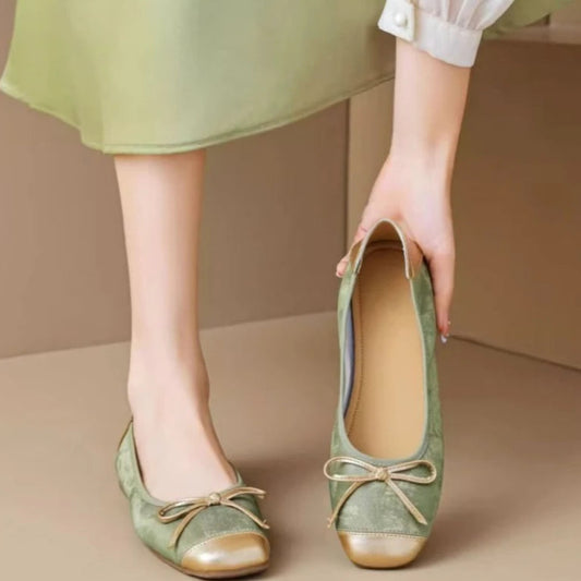 New Style Women’s Bow Ballet Flats – Soft Sole Shallow-Mouth Designer Flats