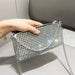 Luxury Designer Rhinestone Clutch - Women's Evening Handbag with Handle & Shoulder Strap