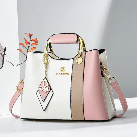 Chic Cat-Inspired Satchel - Elegant Top-Handle Shoulder Bag for Stylish Women