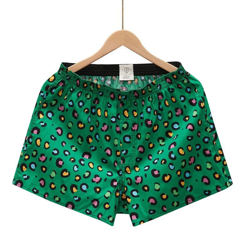 Men’s 100% Cotton Boxer Brief - Soft, Comfortable, Stretch Home Shorts with Aloe Fabric