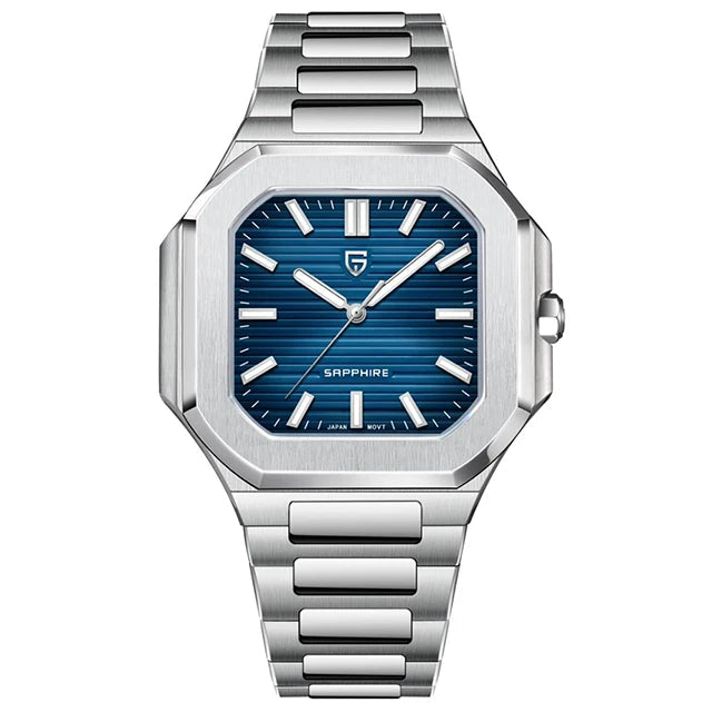 Pagani Design Men’s Luxury Quartz Watch - Sapphire Glass, Stainless Steel Sports Timepiece, Waterproof Wristwatch