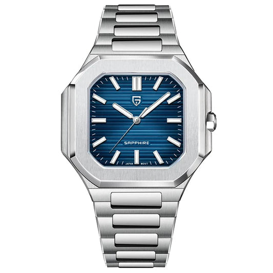 Pagani Design Men’s Luxury Quartz Watch - Sapphire Glass, Stainless Steel Sports Timepiece, Waterproof Wristwatch