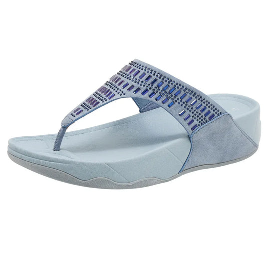 Crystalé Shine Flip-Flops