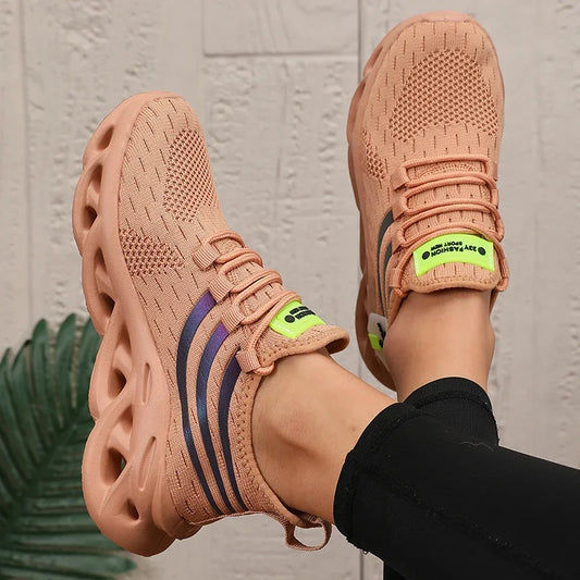 Luxury Mesh Sports Shoes - Breathable Lightweight Running & Gym Sneakers for Women