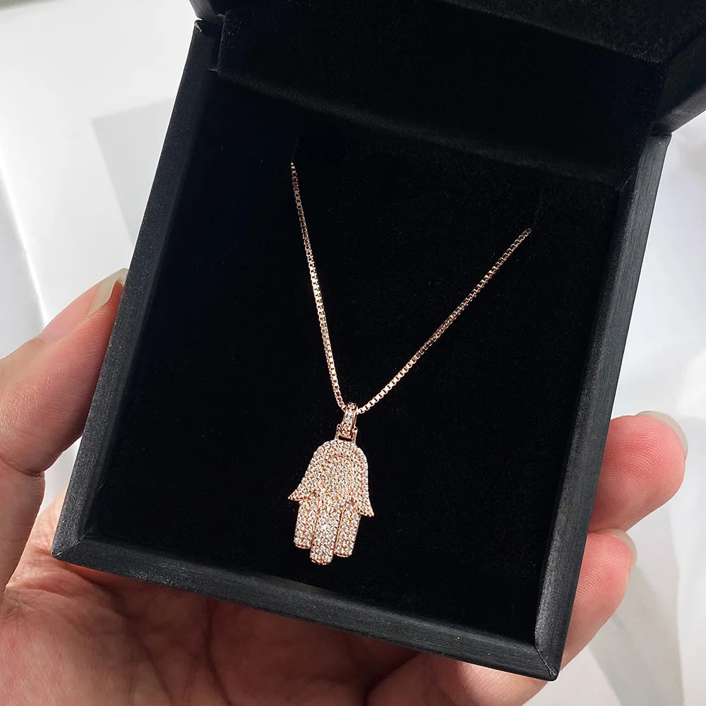 All Moissanite Pendant Necklace - 925 Sterling Silver 18K Gold Plated Unisex Lab Diamond Necklace for Men & Women, Hip Hop Party Gift Fine Jewelry