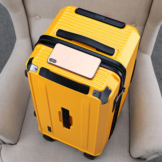 Luxury Large-Capacity Travel Trolley Luggage - 22 to 36 Inch Silent Brake Suitcase for Men & Women