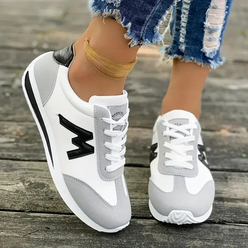 Fashion Round-Toe Sneakers - Versatile, Comfortable, Breathable Casual Shoes for Women