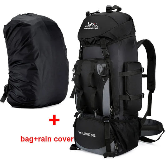 90L Waterproof Hiking & Camping Backpack - Large Capacity Outdoor Trekking Rucksack for Travel & Sports
