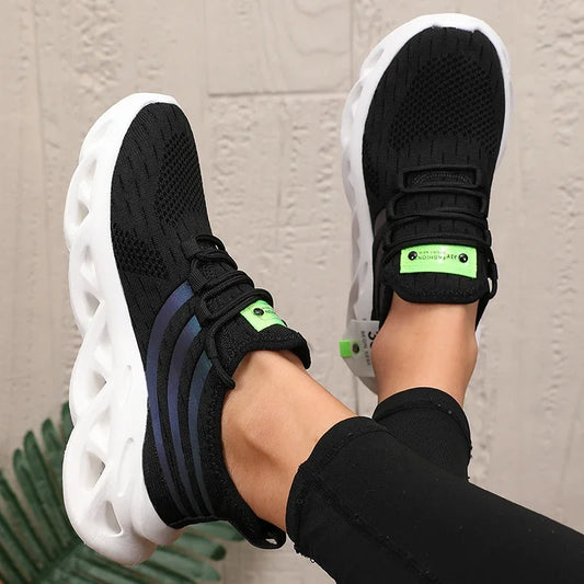 Luxury Mesh Sports Shoes - Breathable Lightweight Running & Gym Sneakers for Women