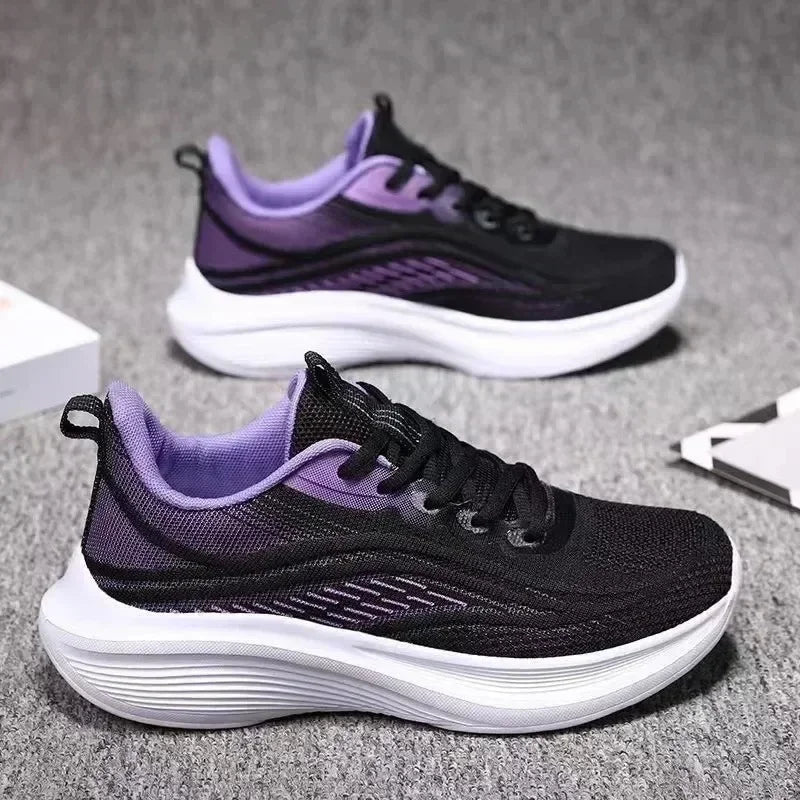 Casual Anti-Slip Running Shoes - Breathable Mesh Sneakers for Women, Summer Hiking & Tennis