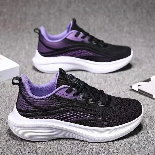 Casual Anti-Slip Running Shoes - Breathable Mesh Sneakers for Women, Summer Hiking & Tennis