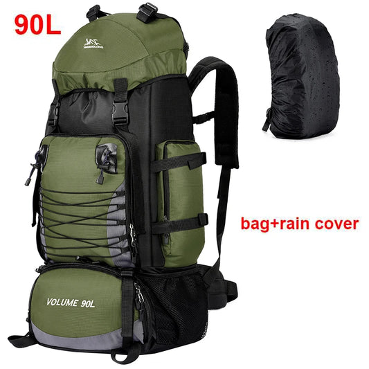 90L Large Capacity Travel & Camping Backpack - Outdoor Hiking, Climbing, and Mountaineering Rucksack for Men & Women