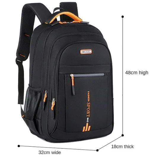 Men's Oxford Waterproof Business & School Backpack - Laptop Rucksack for Travel and Students