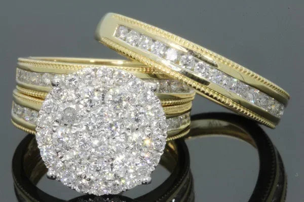 Natural 2-Carat Diamond Ring – 18K Gold Wedding and Fine Jewelry for Women & Men
