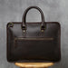 Retro Men’s Leather Briefcase | Genuine Cowhide 14-Inch Laptop Business Shoulder & Messenger Bag