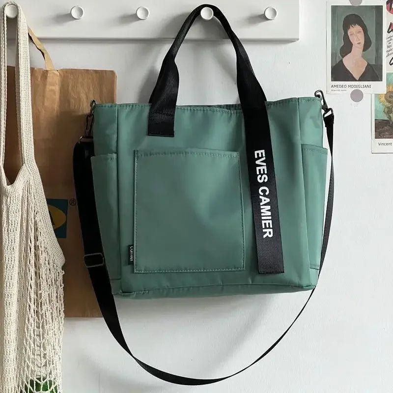 AquaFlex Nylon Tote - Waterproof Large-Capacity Shoulder & Messenger Bag