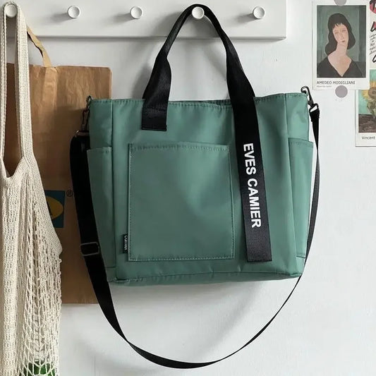 AquaFlex Nylon Tote - Waterproof Large-Capacity Shoulder & Messenger Bag