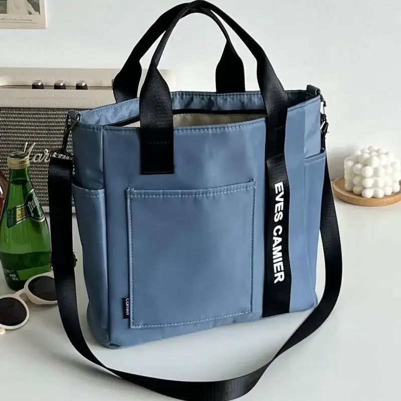 AquaFlex Nylon Tote - Waterproof Large-Capacity Shoulder & Messenger Bag
