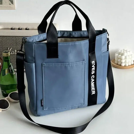 AquaFlex Nylon Tote - Waterproof Large-Capacity Shoulder & Messenger Bag