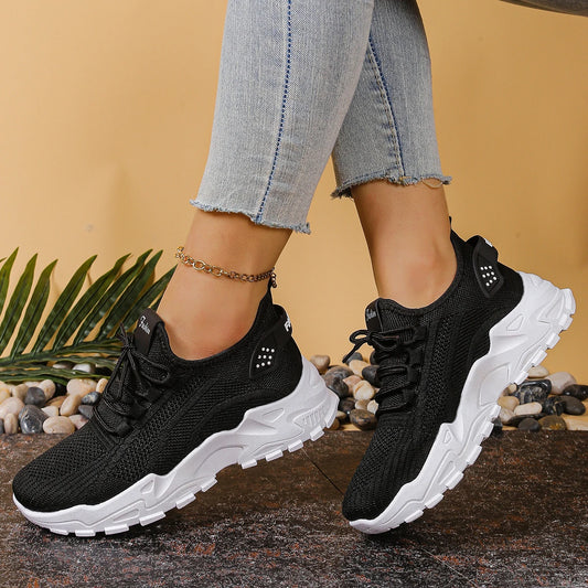 Breathable Single-Mesh Dad Shoes - Casual Versatile Sports Sneakers for Women