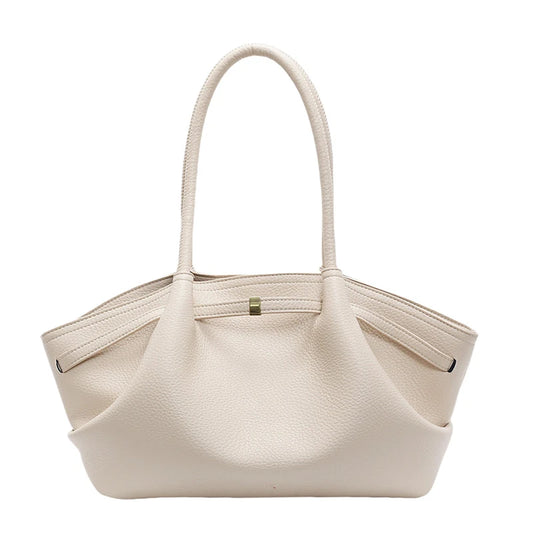 Moods Lychee Pattern Underarm Shoulder Bags For Women Soft PU Leather Large Capacity Mini Tote Bag