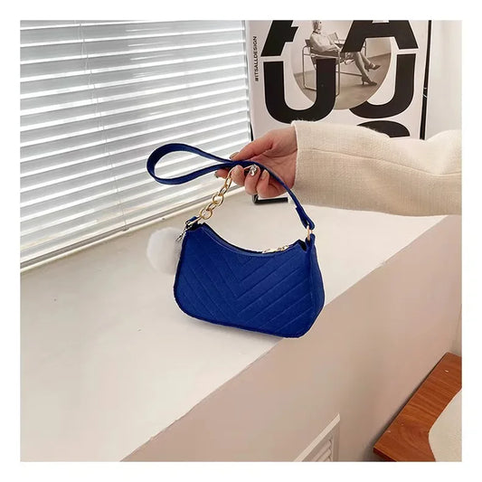 LunaFelt Mini Crescent - Fashion Shoulder & Underarm Saddle Bag for Women