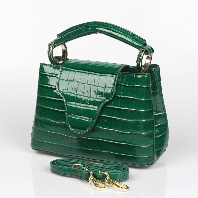 Elite Croco Luxe Tote - Women's Designer Crossbody & Travel Shoulder Bag