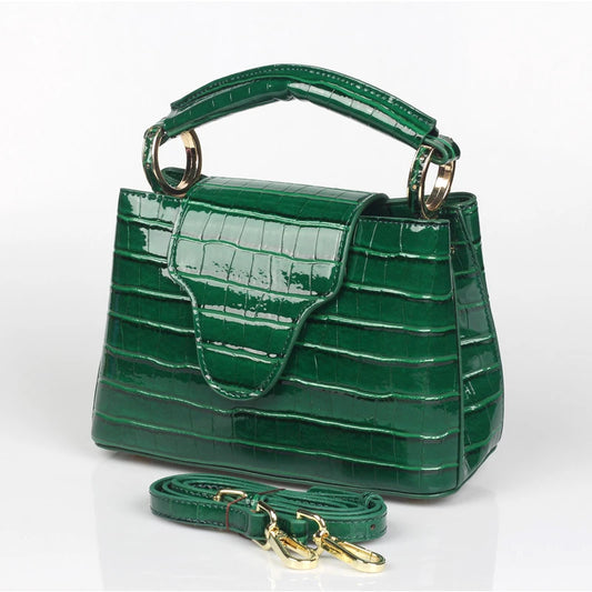 Elite Croco Luxe Tote - Women's Designer Crossbody & Travel Shoulder Bag