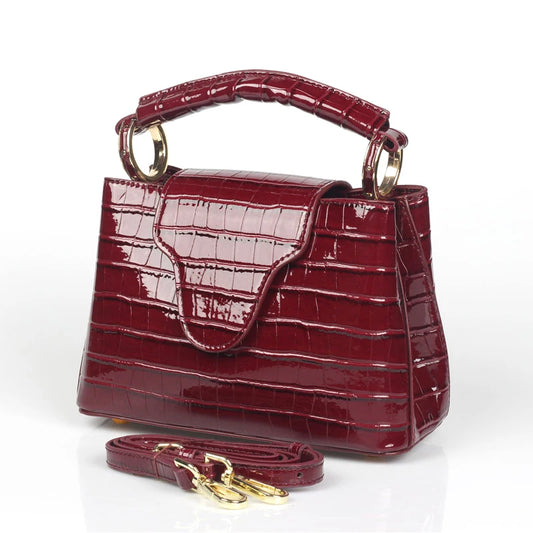 Elite Croco Luxe Tote - Women's Designer Crossbody & Travel Shoulder Bag