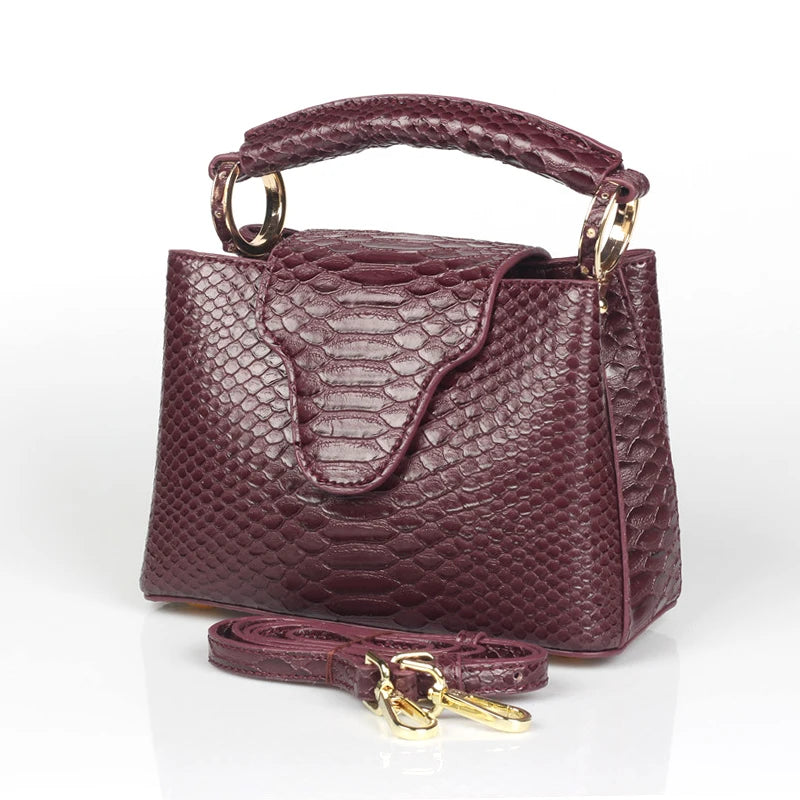 Elite Croco Luxe Tote - Women's Designer Crossbody & Travel Shoulder Bag